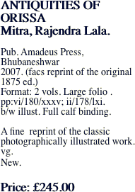 ANTIQUITIES OF ORISSA